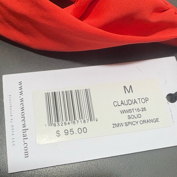 WEWOREWHAT Claudia Bikini Top in Spicy Orange - Picture 9 of 9